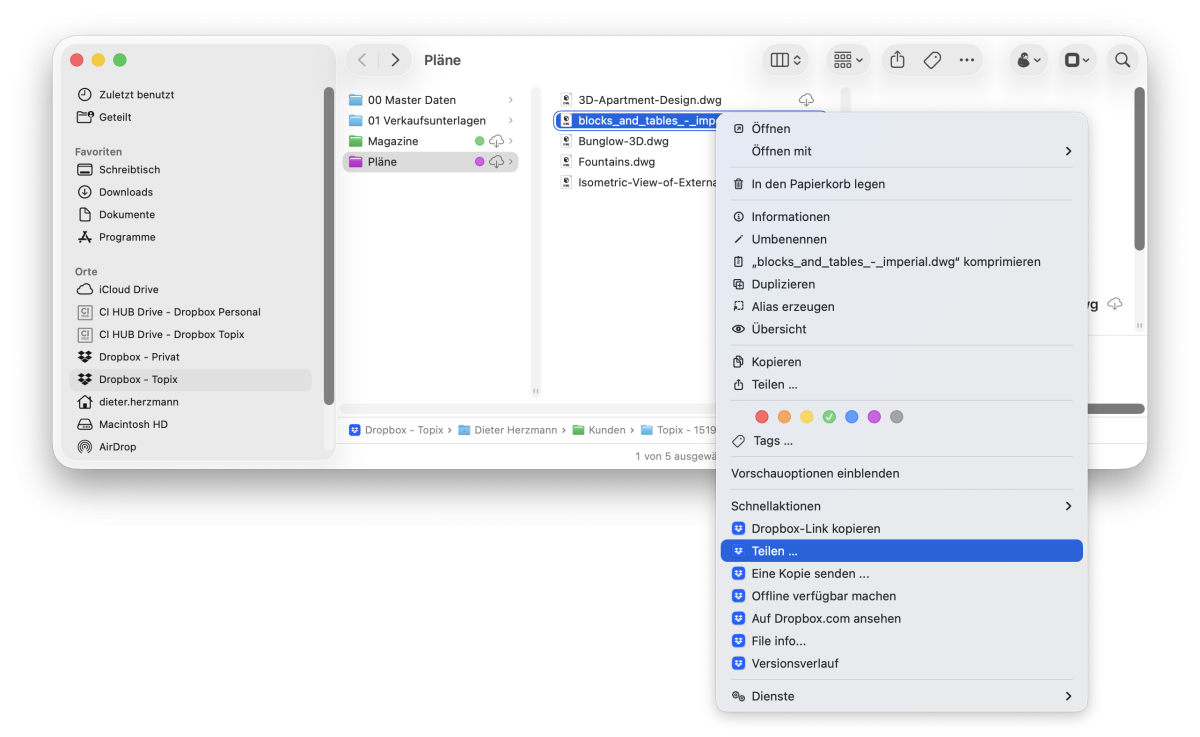 Dropbox ist intuitiv und einfach in der Anwendung