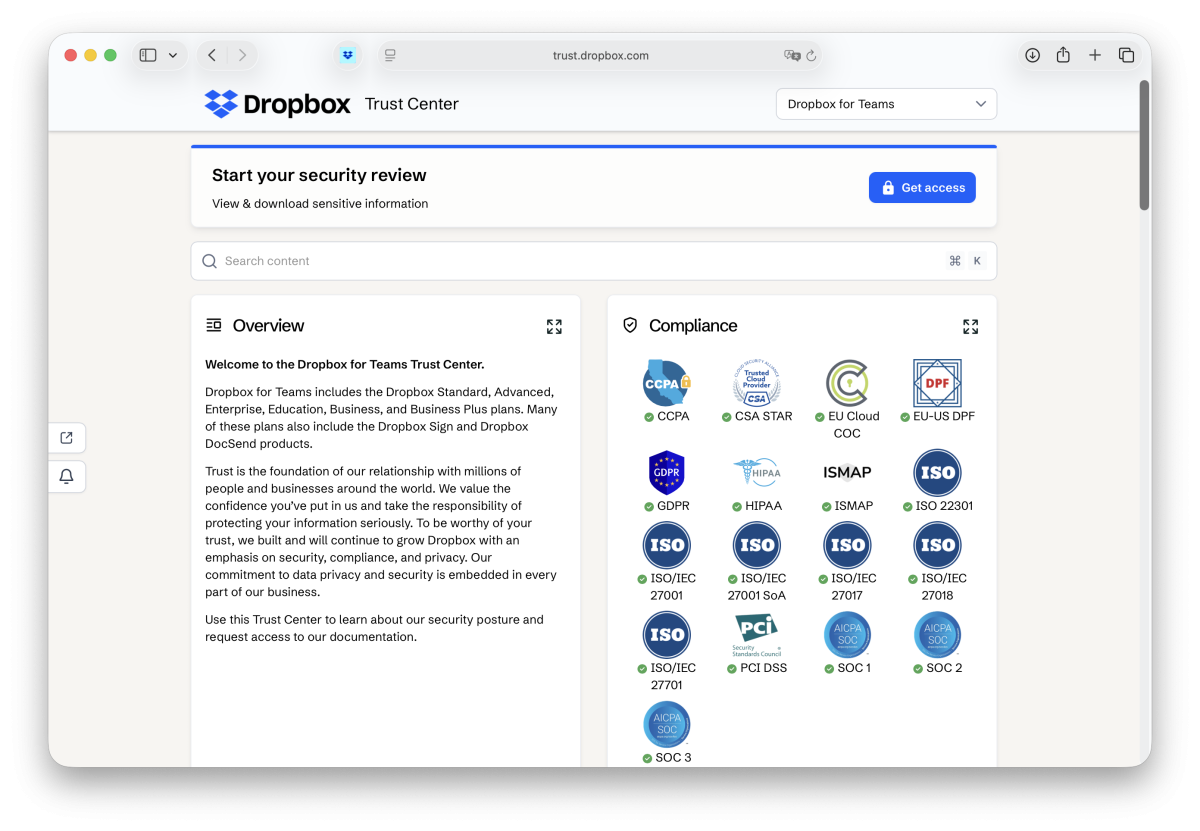 Dropbox ist transparent und vertrauenswürdig