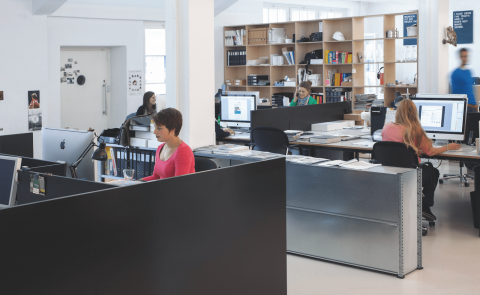 Blick ins Büro