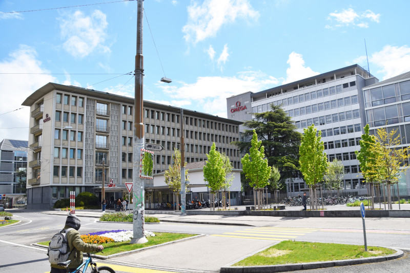 Das Ensemble der OMEGA Gebäude.