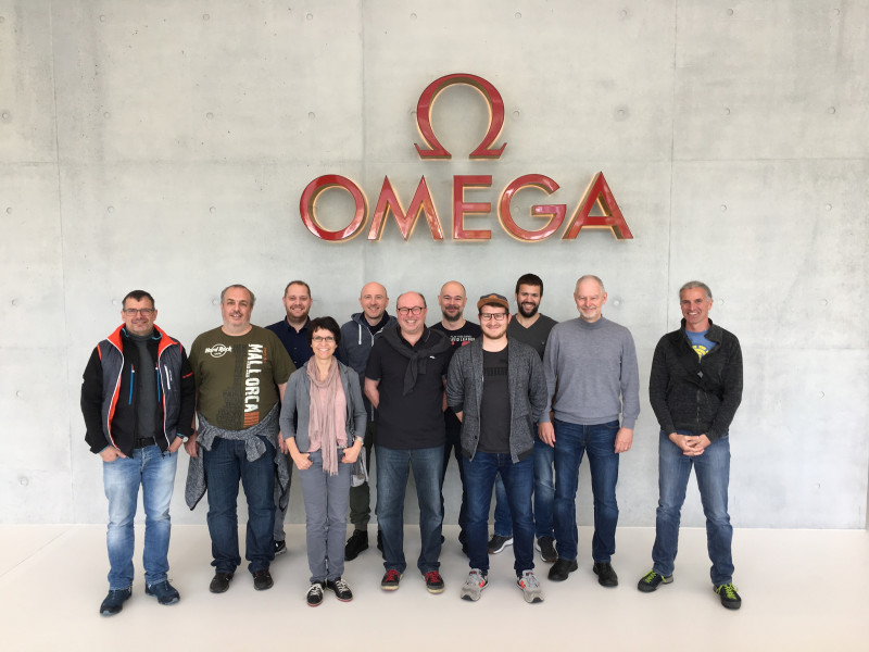Das Topix-Team bei OMEGA
