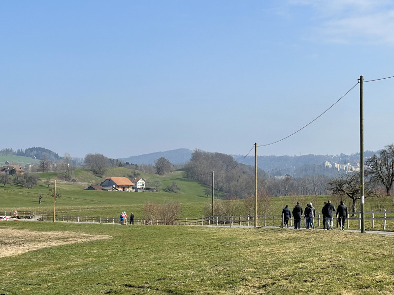 Das Topix-Team unterwegs an die Waldmannstrasse