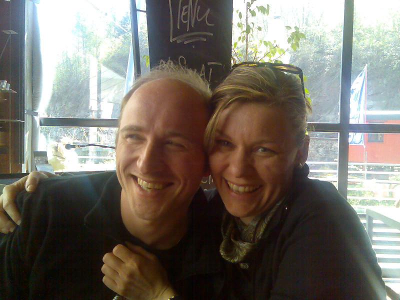 Fabio und Moni am Team-Ausflug 2006