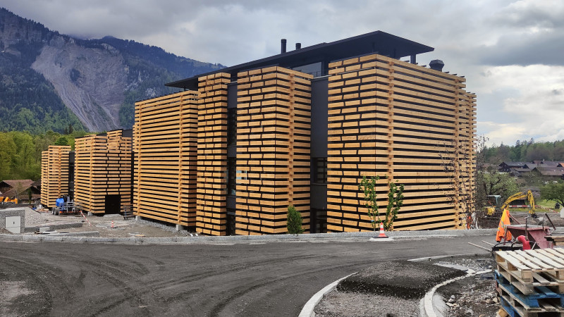 Das fast fertige Bretterhotel