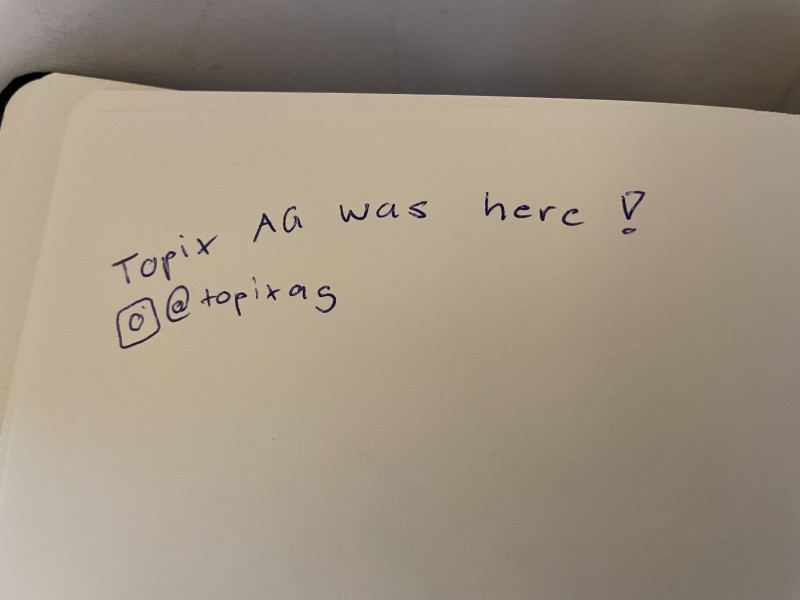 Unser Gästebucheintrag.