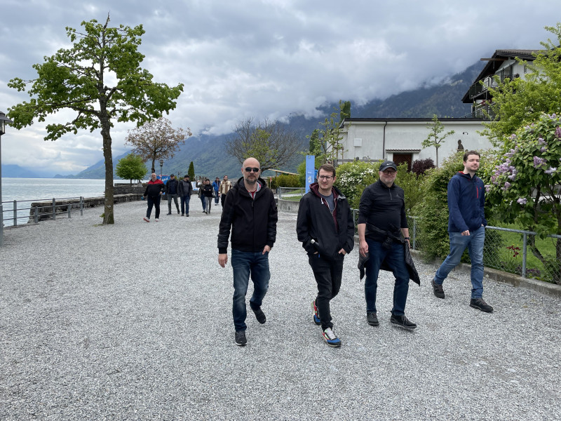 Unterwegs an der Seepromenade.