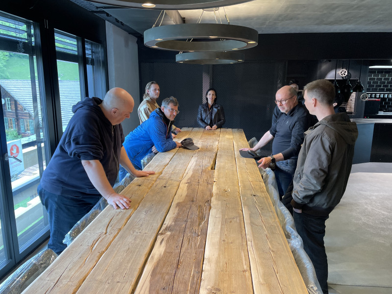 Das wird der Butchers Table im Restaurant
