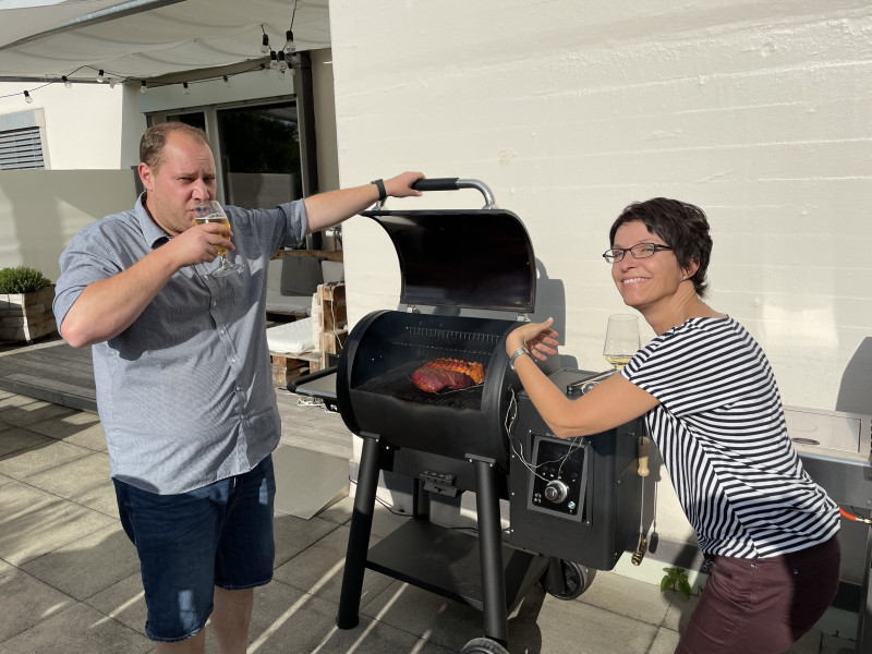 Zum Grillen bei Marc