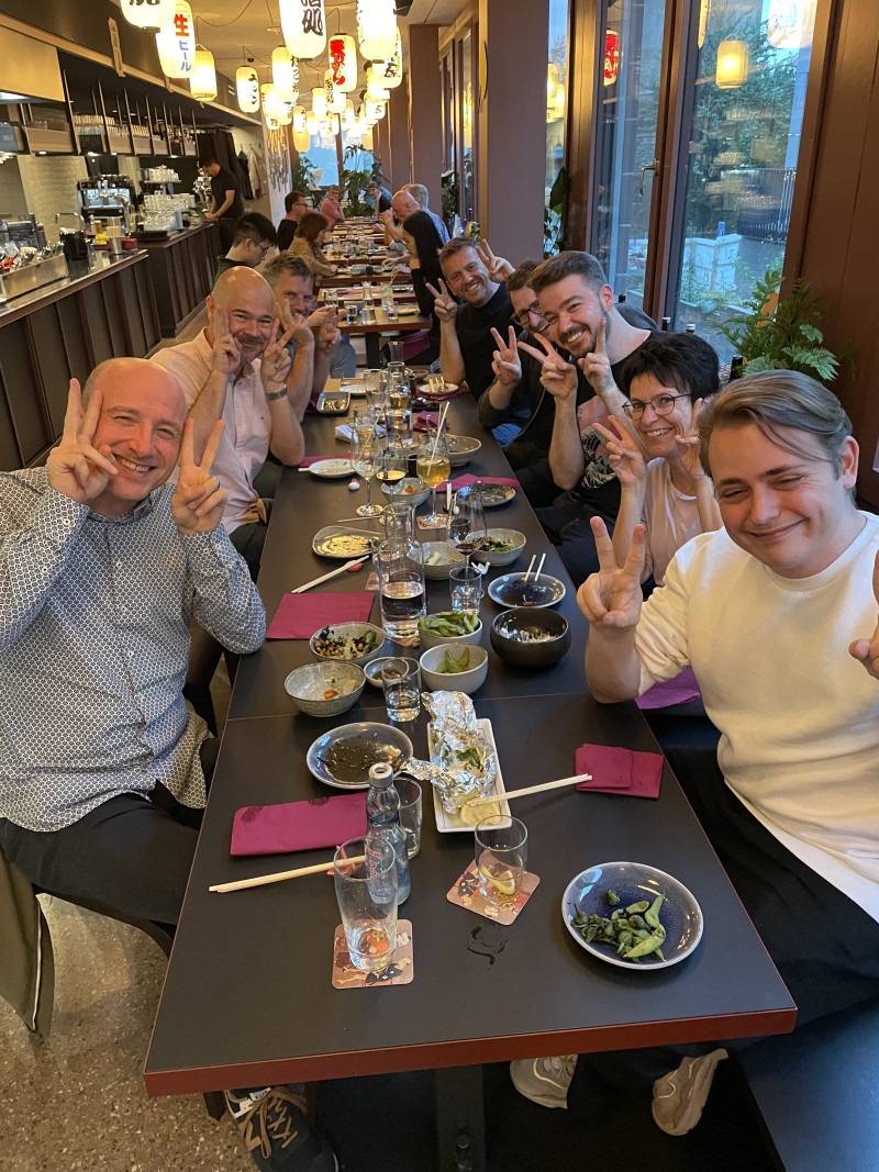 Abschiedsessen Nicolas beim Japaner
